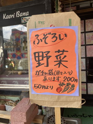 野菜ガチャ袋２　福井市　香花